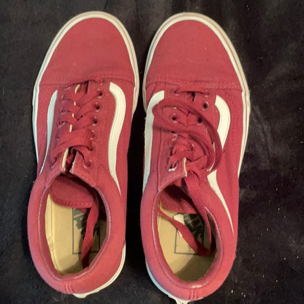 Maroon off the wall vans